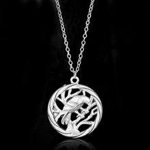 Forest Tree Of Life Necklace Animal Bird Stand On There Pendant Necklaces Pendants Jewelry Women Men Inspired Colar Gifs 2024 - buy cheap