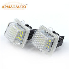 2pcs 12V LED License Plate Light  Bulb No Error Canbus For Benz W204 W221 W212 W216 White Number Plate lamp 2024 - buy cheap