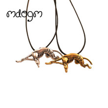Ожерелье Mdogm Greyhound с подвеской в виде собаки, античное Золотое и серебряное покрытие, ювелирные изделия для женщин, мужчин, женщин и девушек, N139 2024 - купить недорого