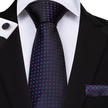 New Arrival 100% Silk Men Tie 8cm Dots Classic Business Neck Tie For Men Suit For Wedding Party Necktie Factory Sale MJ-7030 2024 - buy cheap