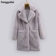 Women Winter Faux Fur Coat Thicken Warm Female Artificial Fur Coats And Jackets Solid Color Coat Of Faux Fur Warm coat 2024 - buy cheap