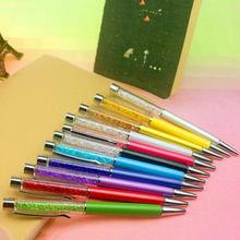 1 Uds 11 colores lindo pluma de cristal bolígrafo de diamante bolígrafos de papelería bolígrafo bolígrafos para la escuela suministros 2024 - compra barato