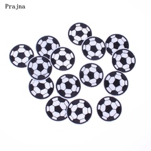 Prajna Brand Patch 10PCS Football Embroidery Cute Patches For Clothing Iron Stickers Cute Cheap  Applique For Bag DIY Accessory 2024 - buy cheap