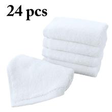 Toalla blanca de algodón toallitas para bebé, alta calidad, absorbente de agua, productos textiles para el hogar, 24 Uds. 2024 - compra barato