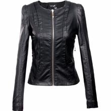 Women's xxxl Motorcycle PU Leather Jacket Plus Size Female Zipper Outerwear jacket coat 2024 - buy cheap