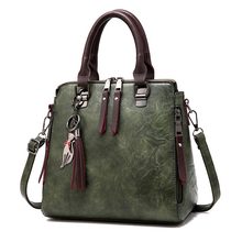 Bolso cruzado de diseñador con borlas para mujer, bandolera informal de cuero PU, Estilo Vintage, 2021 2024 - compra barato