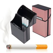 Мужской чехол для сигарет, матовый металлический ящик для хранения сигар, новейший популярный алюминиевый держатель для хранения табака 2024 - купить недорого