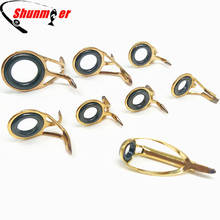 SUNMILE Golden Ceramic Guide Rings DIY Boat Rod Casting Snakehead Fishing Rod Tips Rings for Repairing Rod Fishing Accessories 2024 - buy cheap