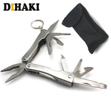 Outdoor Multi Pocket Mini Folding Pliers Portable Outdoor Hand Tools Wire Screwdriver Knife Saw Survival Keychain Multifunction 2024 - buy cheap