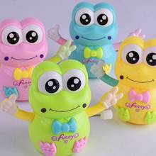 New 1 PC Cartoon Lovely Frog Animal Shape Wind Up Toy Early Educational for Children Plastic Colorful Clockwork Toy Kids Gift 2024 - buy cheap