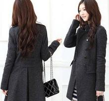 Шерсть пальто Куртки 2016, новое зимнее пальто корейской версии был тонкий двубортное шерстяное пальто/ветровка b60743 2024 - купить недорого