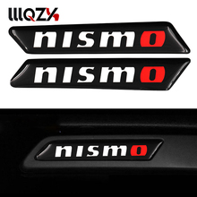 2 шт. NISMO AInterior Декоративные Авто эмблема-наклейка на автомобиль значок колеса наклейка для Nissan Tiida Teana Skyline Juke X-trail Almera 2024 - купить недорого