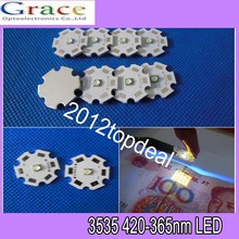 5PCS 3535 365nm 395nm 420nm UV LED ultraviolet High Power with 20mm Star base 2024 - buy cheap