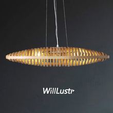 willlustr wood pendant lamp handmade wooden spaceship hanging lighting spaceshuttle restaurant hotel spacecraft suspension light 2024 - buy cheap