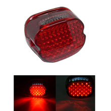 Red Low Profile Replacement LED Laydown Taillight Tail Light Lens for Harley Sportster Dyna Softail 1991-2010 License Tag Light 2024 - buy cheap