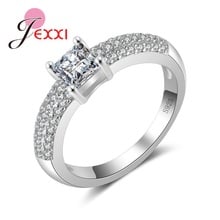 Exquisite Wedding Jewelry Accessories 925 Sterling Silver Romantic Promise   Finger Rings For Charming Women 2024 - buy cheap