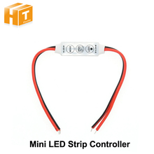 Controle de tira conduzida dc12v mini 3 teclas cor única tira conduzida controlador 2024 - compre barato