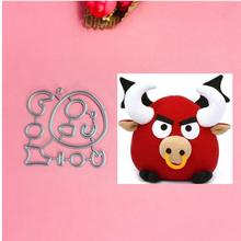 Lovely cow Metal Cut Dies Stencils for Scrapbooking Stamp/photo album Decorative Embossing DIY Paper Cards 2024 - buy cheap