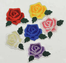 30pcs New Embroidered Flower rose Applique Iron On Sew On Patch set for Clothing  DIY 2024 - buy cheap