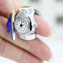 Женские часы кольца модные роскошные стразы кольцо часы овальная крышка мини кварцевые часы кольцо для женщин ювелирные изделия прямая поставка 2024 - купить недорого