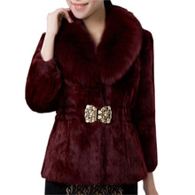 Женское модное меховое пальто большого размера 4XL, длинное пальто из искусственного лисьего меха для отдыха, зима 2019 2024 - купить недорого