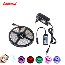 Bluetooth RGB RGBW LED Strip Light  DC 12V Waterproof 300 LEDs SMD 5050 Diode Tape Flexible Ribbon Lamp With Power Adapter 2024 - buy cheap