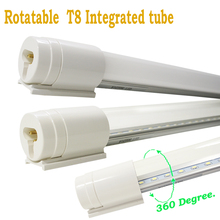 Rotatable LED T8 Integrated tube 10w 600mm 85-265v Transparent Clear Cover Milky Cover LED Bulb LED Lamp 2ft White/Warmwhite 2024 - buy cheap