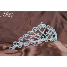 Tiara de cristal para boda de lujo, Corona de princesa para desfile, Corona de diamantes de imitación, diadema, accesorios para el cabello para Novia 2024 - compra barato