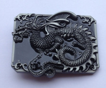 Hebilla de cinturón de dragón con esmalte negro, SW-BY65 con acabado Peltre adecuado para cinturón de 4cm, en stock continuo, envío gratis 2024 - compra barato