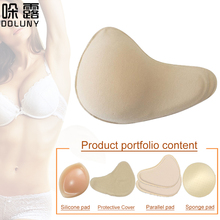 Proteção de esponja peito de silicone, leve, pós-operante, montagem falsa, almofada de peito, extensão de forma longa d40 2024 - compre barato