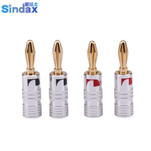 Sindax Gold Plated For Nakamichi Speaker Banana Plug Audio Jack Connector 4PCS 2024 - buy cheap