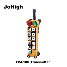 JoHIgh  F24-10D Double speed Crane remote controller switch 10 Channels keys  1 transmitter 2024 - buy cheap