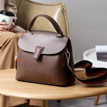 WOONAM Women Fashion Handbag Top Hide Genuine Calf Leather Medium Top Handle Bag WB732 2024 - buy cheap