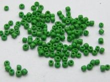 Cuentas opacas de cristal para semillas, 10000mm (1,5), verde + caja de almacenamiento 2024 - compra barato