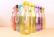 1PC Candy color unbreakable bottle sealed transparent plastic portable sport water bottle 550ml KB 1359 2024 - buy cheap