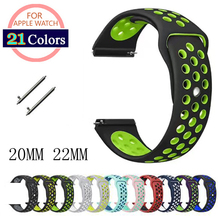 22mm 20mm strap galaxy watch 42mm 46mm huami Amazfit Bip Band for samsung gear sport s2 Classic s3 Frontier huawei gt 2 2024 - buy cheap