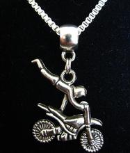 Flying Motorcycle Necklace Pendant Vintage Silver Charms Collar Box Chain Choker Necklace Jewelry Women Gifts  Accessories B111 2024 - buy cheap