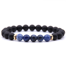 8mm natural Stone Beads Bracelet Men Strand Bracelets For Women Handmade 2018 Men Jewelry Charm Cuff Wristband Adjustable Bilekl 2024 - buy cheap