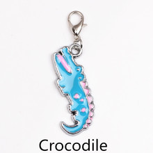 Wholesale 20pcs/lot DIY Enamel Crocodile Floating Locket Dangle For Living Memory Lockets Women Jewelry 2024 - buy cheap