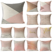 WZH Geometric Mandala Cushion Cover 45x45cm Linen Decorative Pillow Cover Sofa Bed Pillow Case 2024 - buy cheap