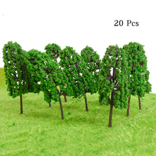 20Pcs/Lot 1/100 Scale Mini Miniature Plastic Model Trees Train Railroad Scenery for House Classroom Park Layout Scene Toy 2024 - buy cheap
