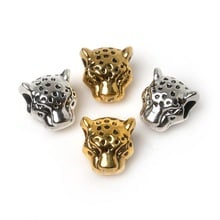 12mm 10pcs Leo Lion Leopard Head Beads Antique Silver Charms Pendant Beads For Jewelry Making Bracelet DIY Jewelry Findings 2024 - buy cheap