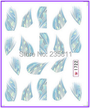 1X  Nail Art Water Transfers Stickers Nail Decals Stickers Water Decal  Peacock Feather  Plumage SY1722 2024 - buy cheap