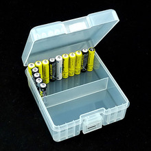 Прозрачный жесткий пластиковый чехол AAA батареи Чехол для хранения держатель коробка для хранения батарей для 100 шт AAA батареи DIY 2024 - купить недорого