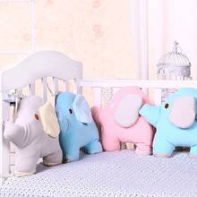 6Pcs/Set Baby Bed Bumper For Newborns Elephant Crib Bumper Infant Cot Crotch Soft Thick Baby Crib Protector 2024 - buy cheap