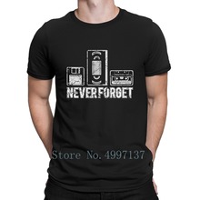 Never Forget Floppy Vhs Cassette Retro 80s Video T Shirt Summer Style Authentic Designing Short Sleeve Plus Size 3xl Shirt 2024 - buy cheap