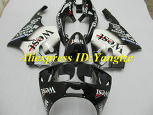 Fairing kit for KAWASAKI Ninja ZX7R 96 97 98 99 00 01 02 03 ZX7R 1996-2003 WEST White black ABS Fairings set +7 gifts SF02 2024 - buy cheap