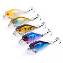 1PC Fishing Lures 4.5cm Plastic Hard Bass Baits 5 Colors Minnow Lures  spinners spoon bait  winter fishing balancing  lure 01 2024 - buy cheap