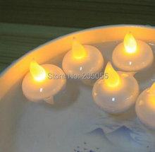 50pcs Flameless LED Floating tealight candle tea light battery-operated wedding Xmas Holiday party table centerpiece Decor-amber 2024 - buy cheap