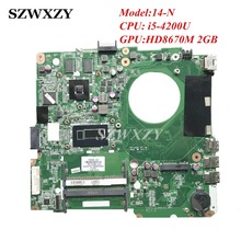 Placa mãe para laptop hp 14-n, processador hd8670m 2gb, gpu integrado, testado, 734426-501 734426-001 2024 - compre barato